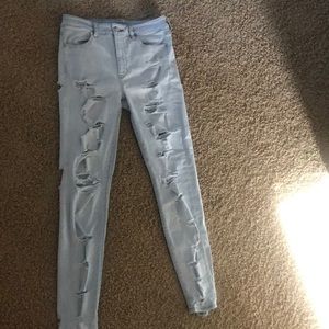 Size 10 long American Eagle light wash Jeans